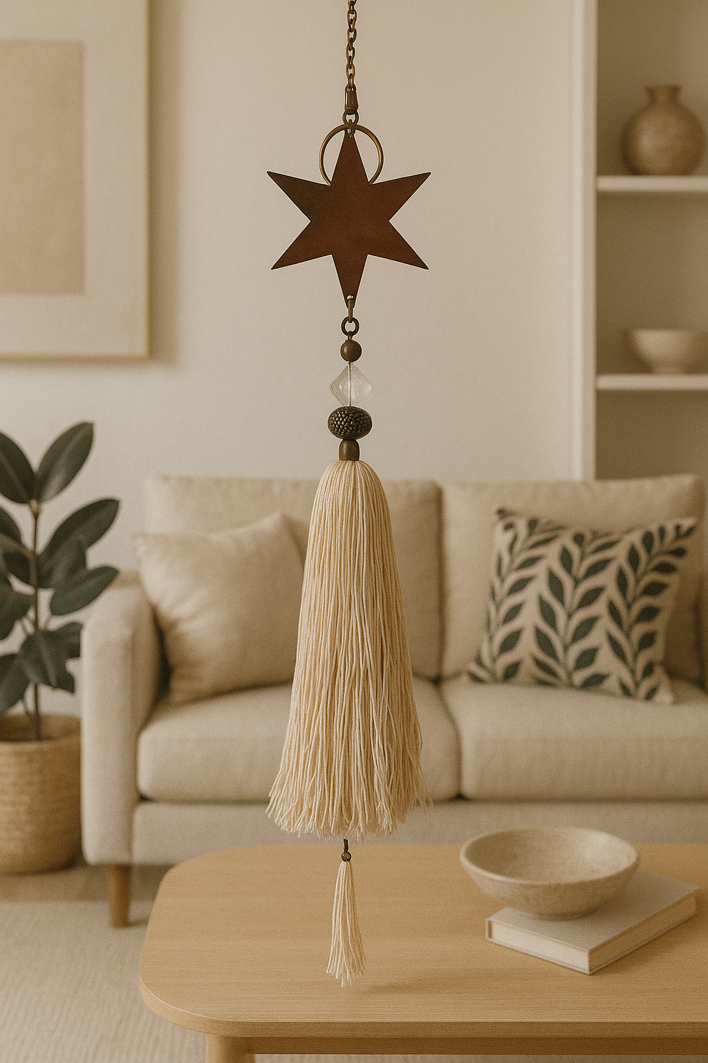 Sujeta cortina estrella