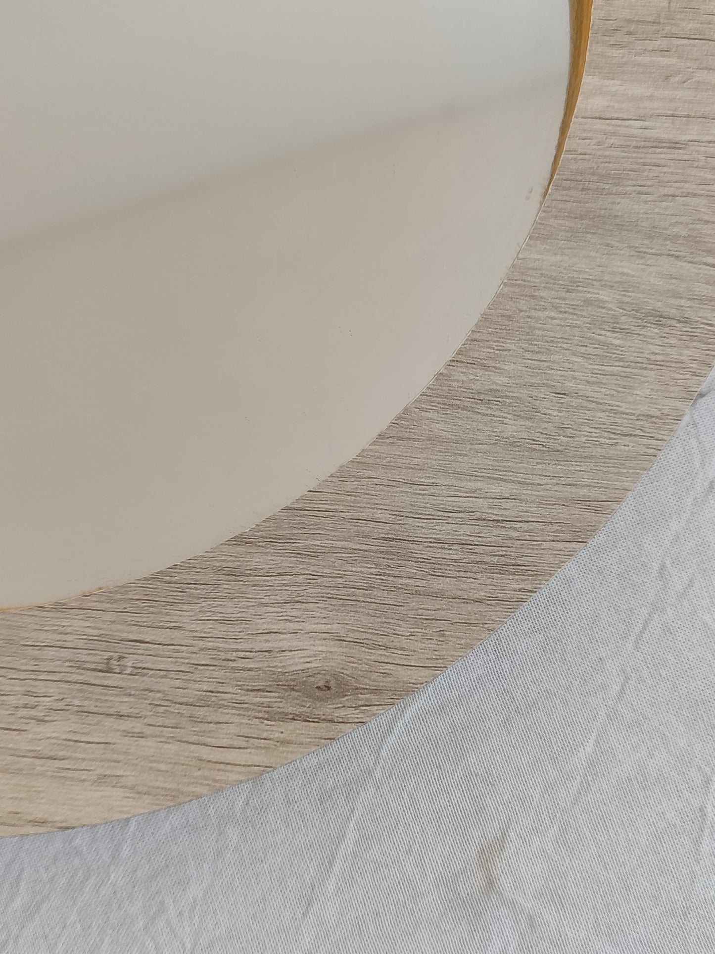 Espejo redondo madera