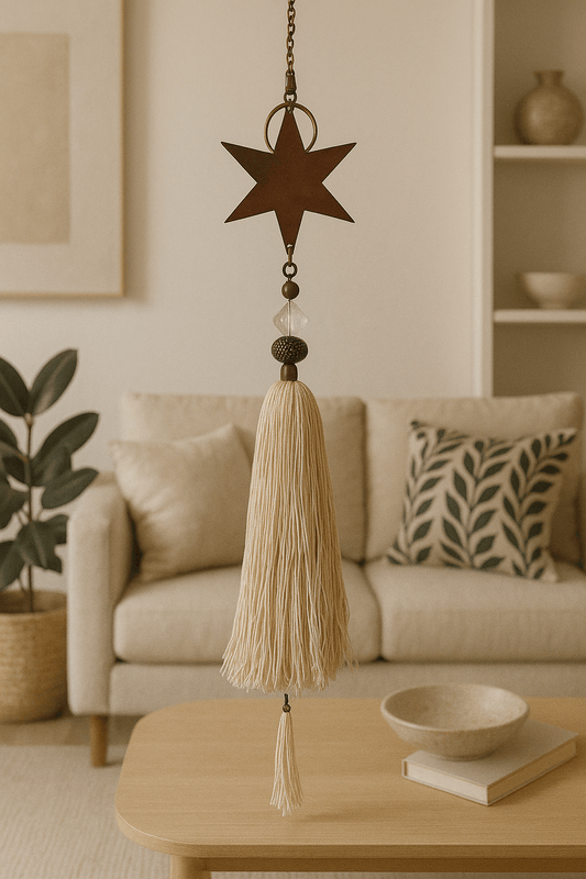 Sujeta cortina estrella