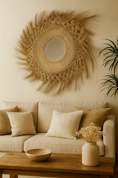 Espejo flecos irregulares