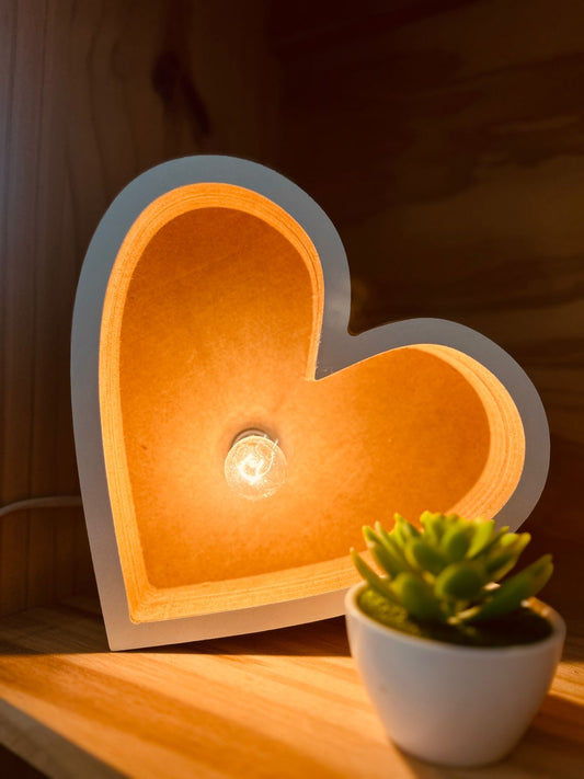 Velador corazón