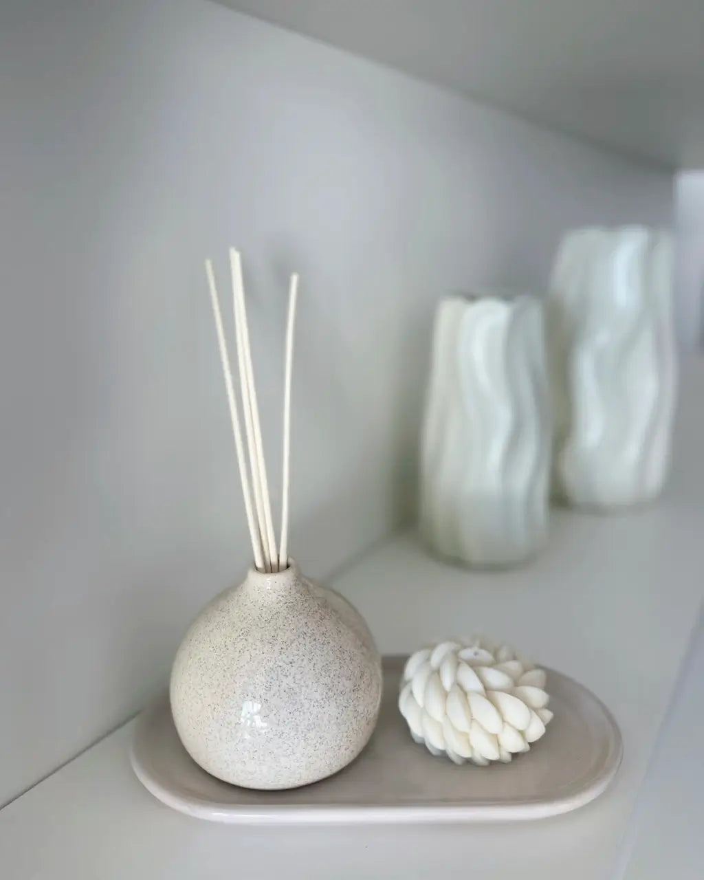 Vela lotus junto a difusor