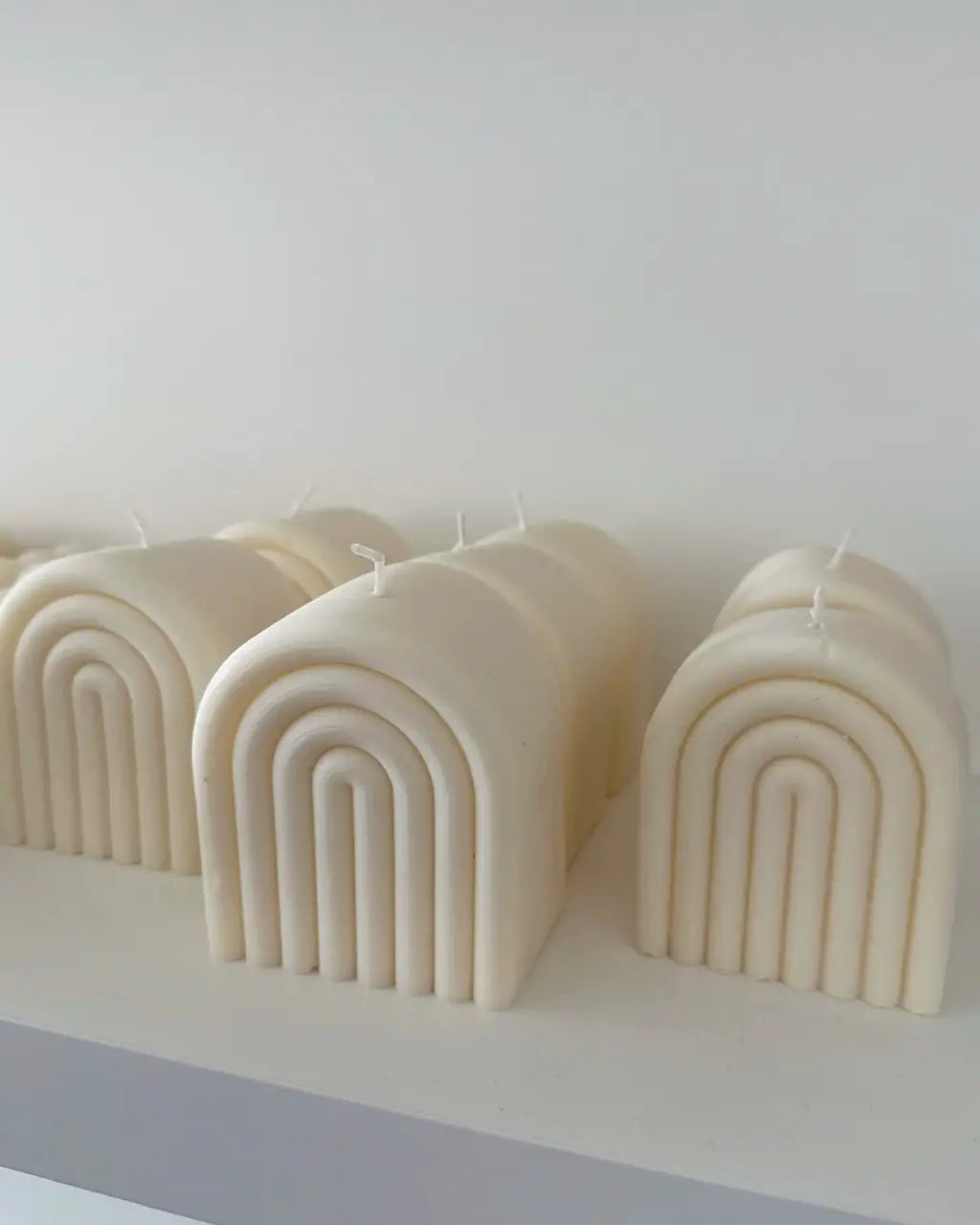 Velas con forma de arcoiris