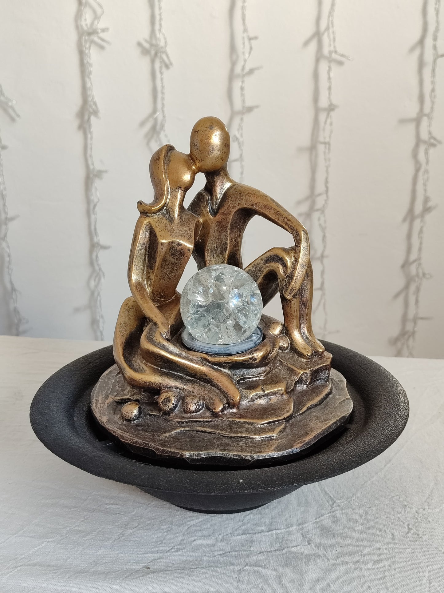 Fuente de agua pareja