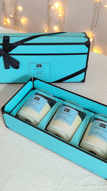 Set velas de vidrio