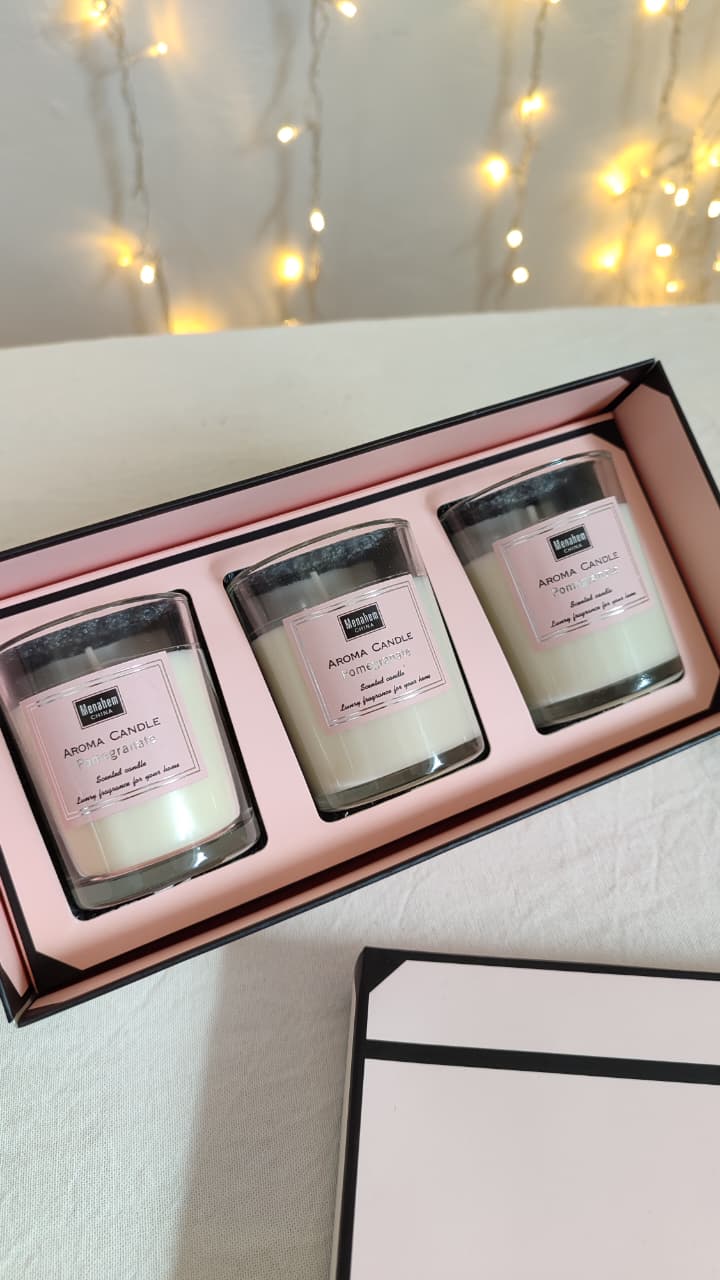 Set velas de vidrio
