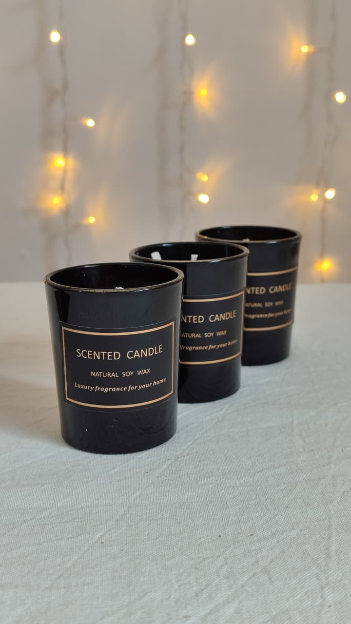 Set velas de vidrio